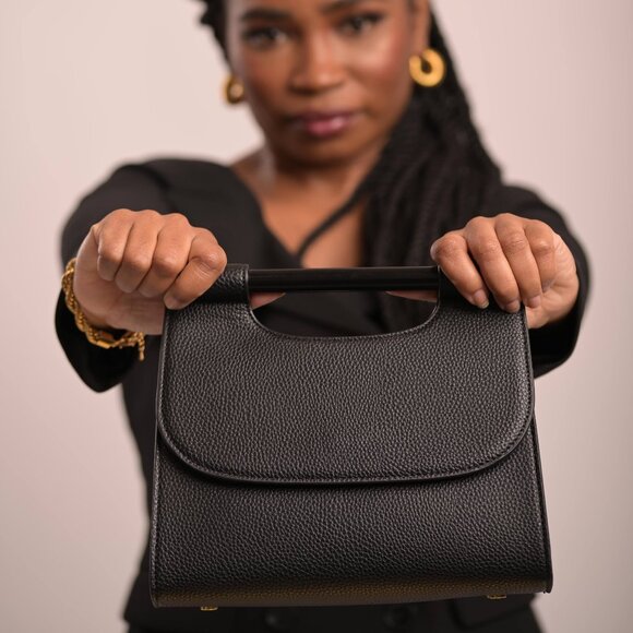 NWT Melie Bianco “Nancy” Structured Top Handle Bag – Chartreuse - Picture 5 of 7